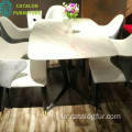 현대 북유럽 심플한 디자인 식당 가구 대리석 테이블 표면 식탁